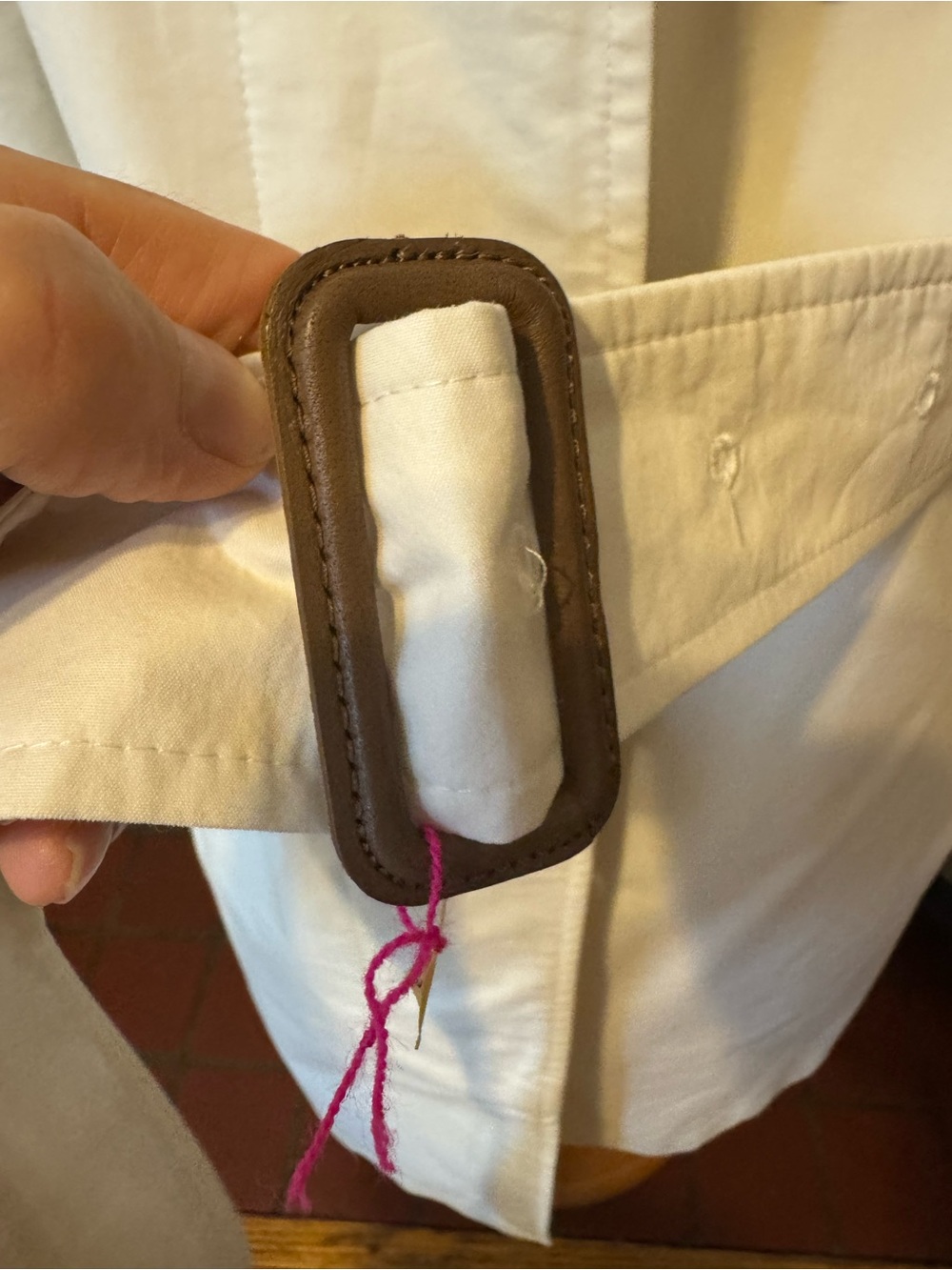 Vintage Burberry trench made in UUSA Women’s Classic White size 6 like new - Picture 3 of 15